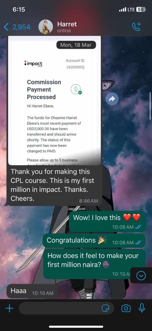 $3000 made without selling anything